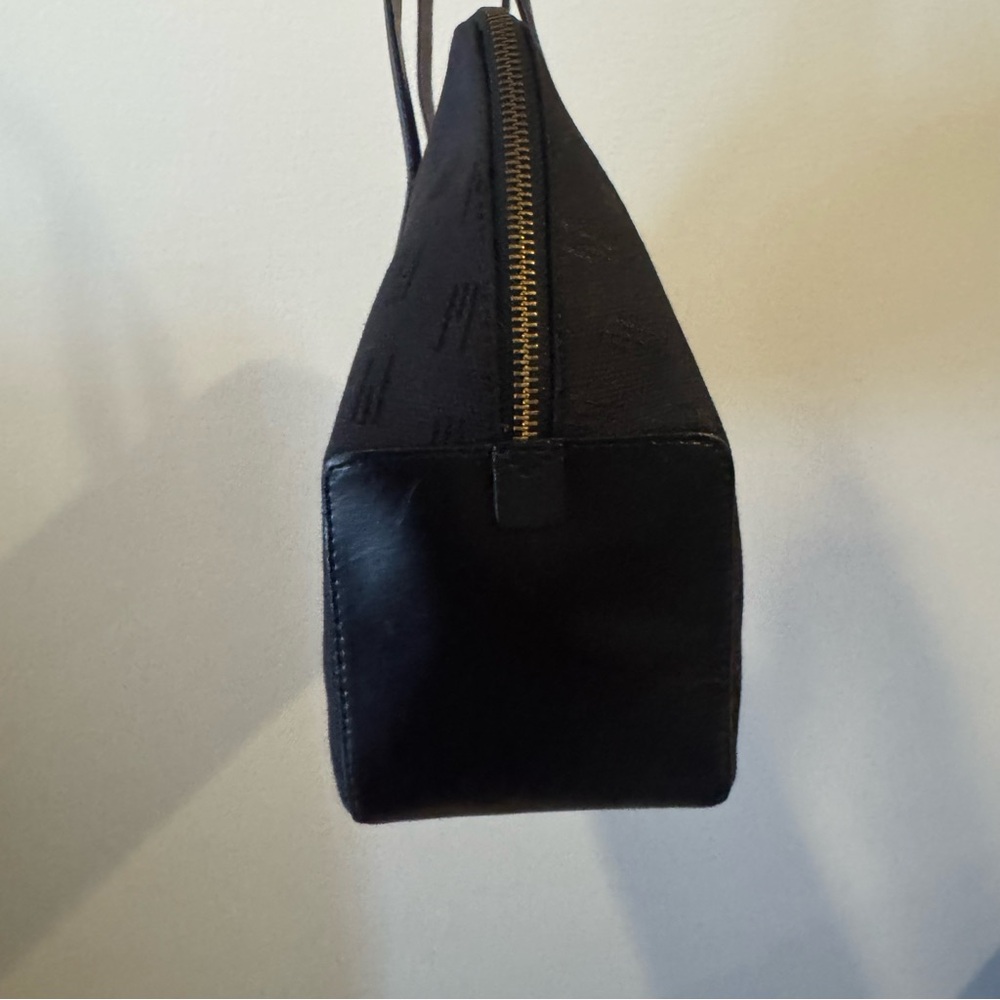 Missoni Vintage Black Canvas and Leather Shoulder Bag - Picture 4 of 9